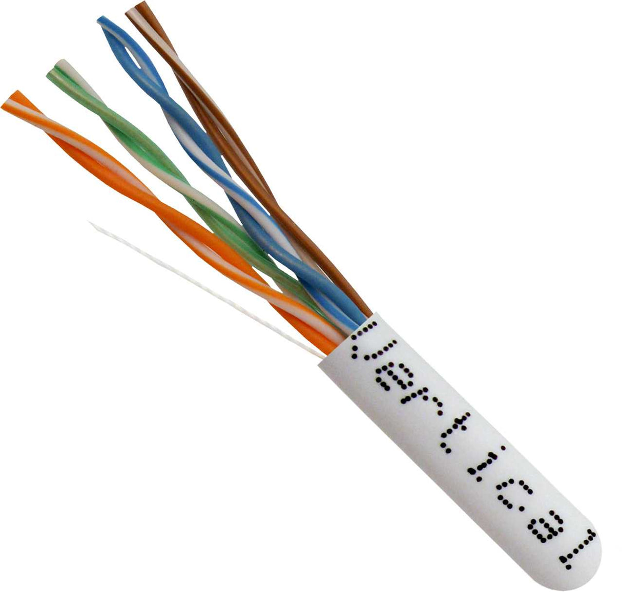 CAT5e Cable UTP CMP PLENUM-Rated Solid Copper 1000ft Pull Box Gray