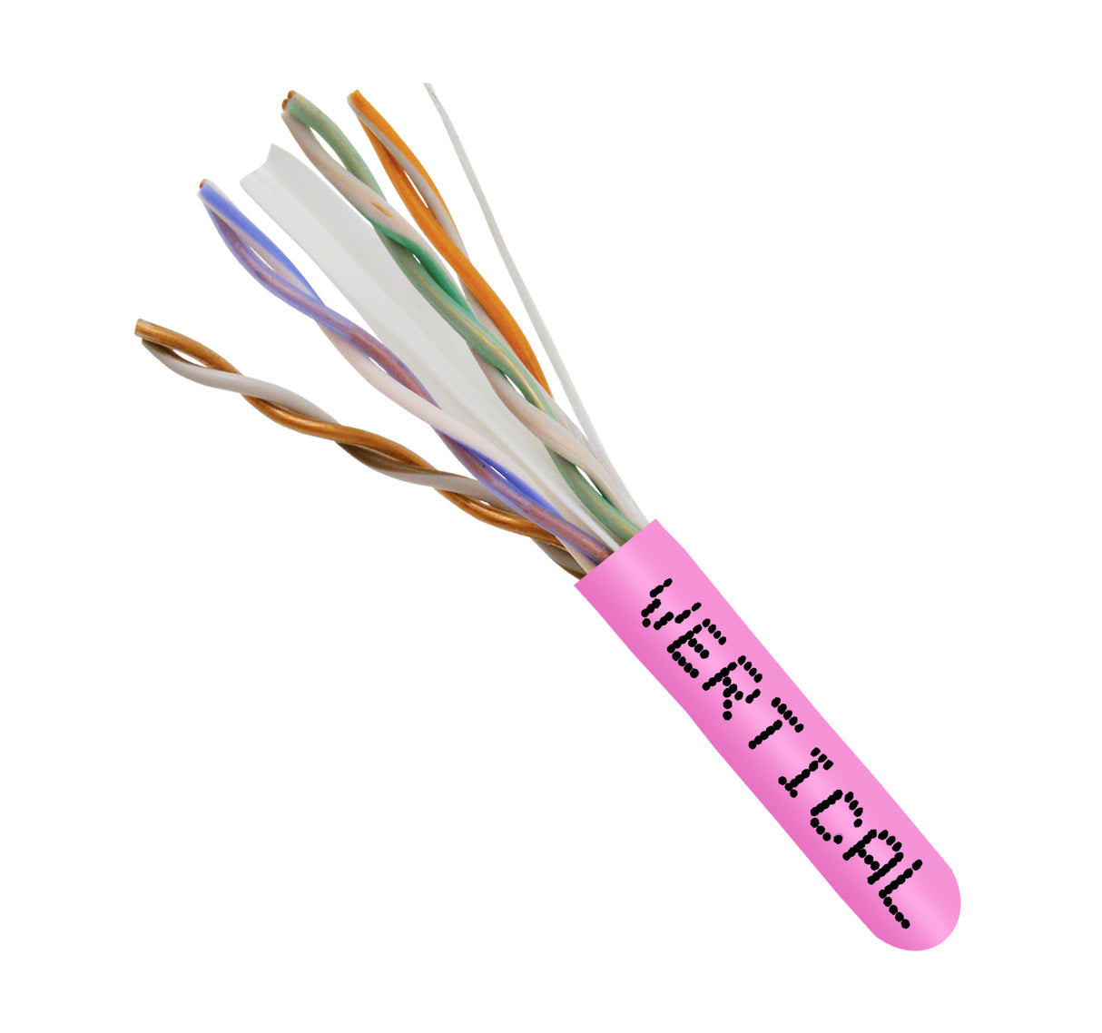 CAT6 UTP CMR Riser 1000 ft Pull Box Pink