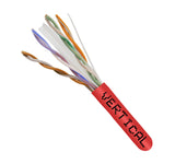 CAT6 UTP CMR Riser 1000 ft Pull Box Red