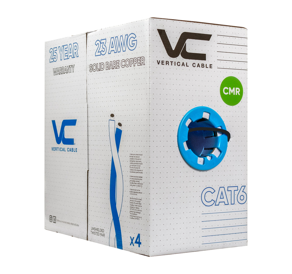 CAT6 UTP CMR Riser 1000 ft Pull Box