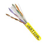 CAT6 UTP CMR Riser 1000 ft Pull Box Yellow