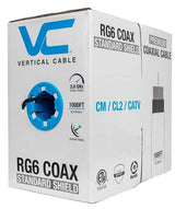 RG6 Standard shield Coaxial Cable 1000ft Pull Box Copper-Clad Steel CL2 rated