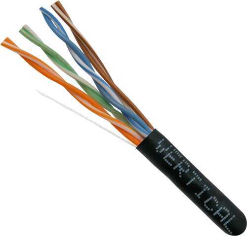 CAT5E UTP CMR Riser Rated Black