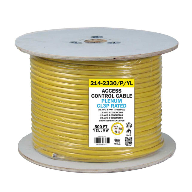 Access Control Cable 500FT Yellow