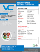 Security Cable 1000FT CMR Solid 22/4