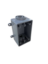 1-gang pvc junction box 2-hole 1/2"