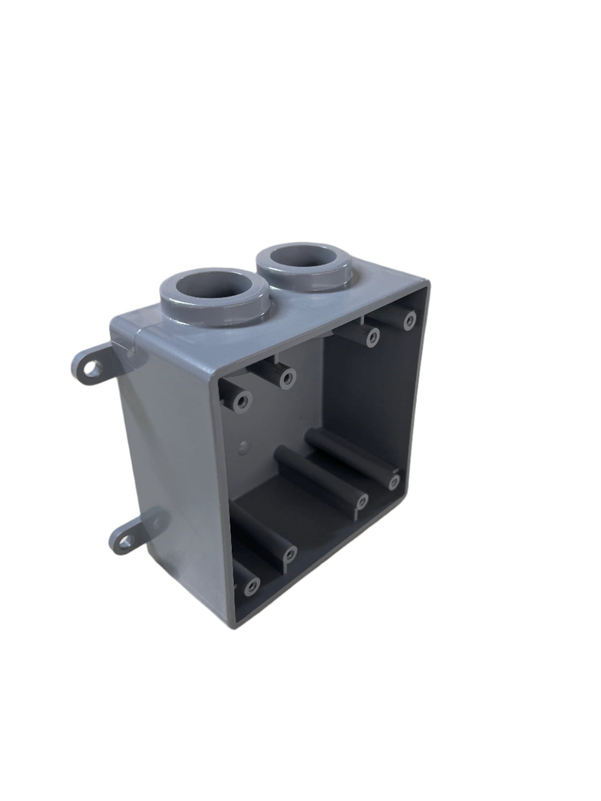 2-gang pvc junction box 2-hole 3/4"