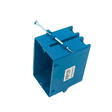 1-gang new construction, plastic electrical box in blue